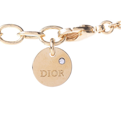 Christian Dior Metal Dioramour Necklace Gold Red 5 of 6