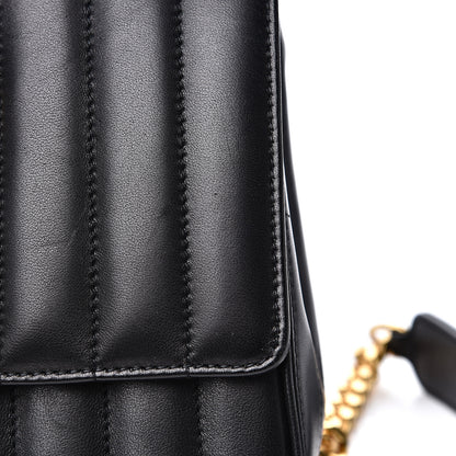 Saint Laurent Lambskin Matelasse Monogram Medium Vicky Chain Bag Black 10 of 14