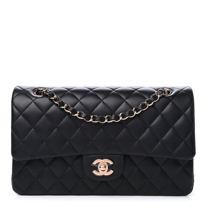Chanel Lambskin Quilted Medium Double Flap Black 1 of 5