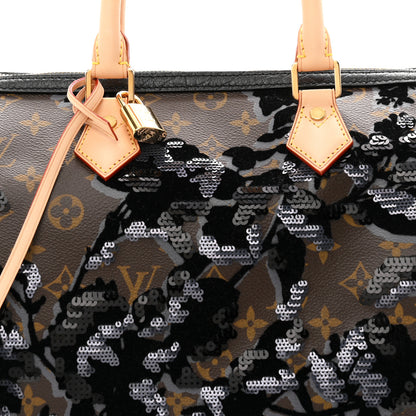 Louis Vuitton Monogram Fleur De Jais Sequins Speedy 30 8 of 10