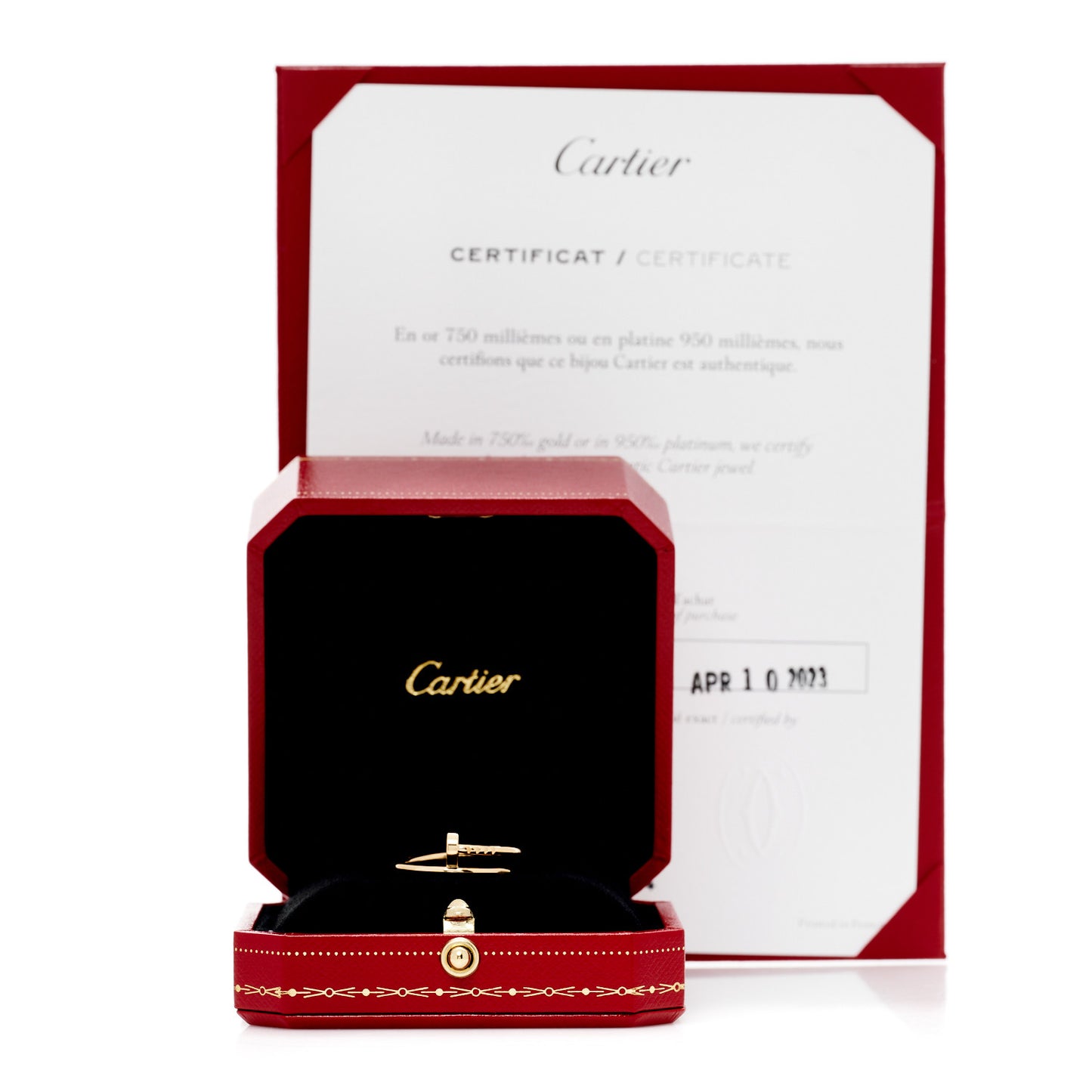 18K Yellow Gold Small Juste Un Clou Ring 55 7.25