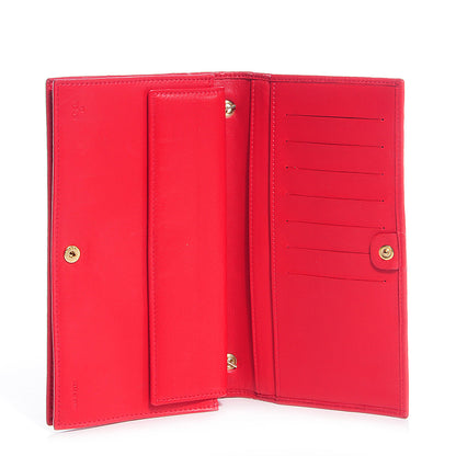 Fendi Nappa Logo Embossed Long Wallet on Chain Rosso 5 of 9