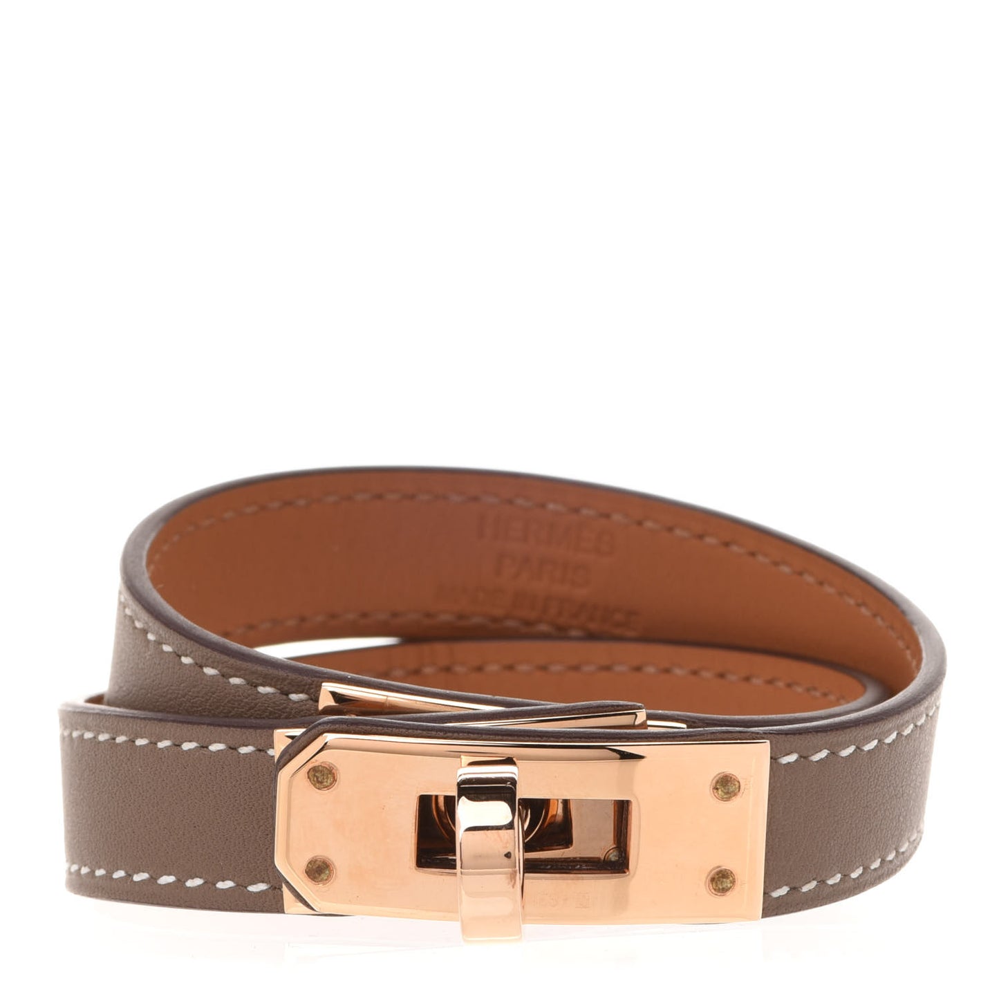 Swift Kelly Double Tour Bracelet S Etoupe