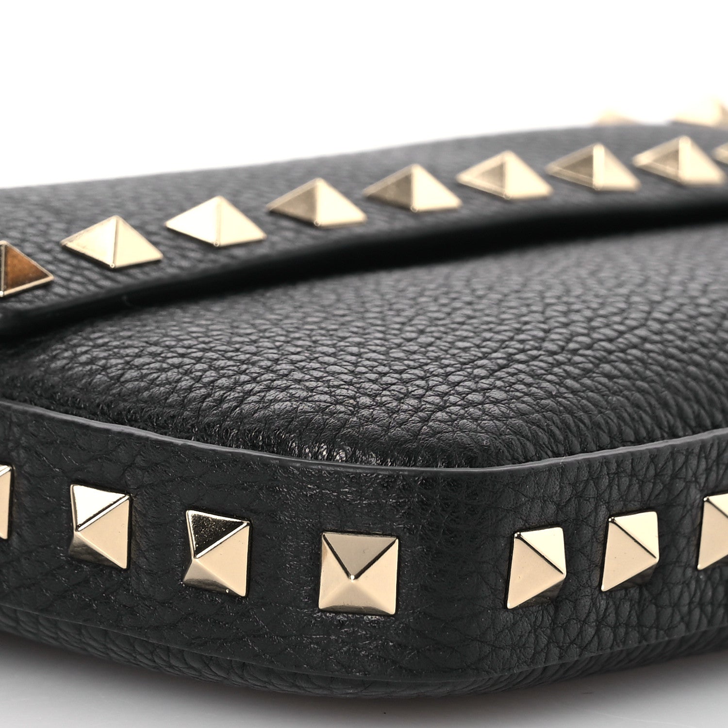Valentino Garavani Grained Calfskin Rockstud Crossbody Bag Black 8 of 10