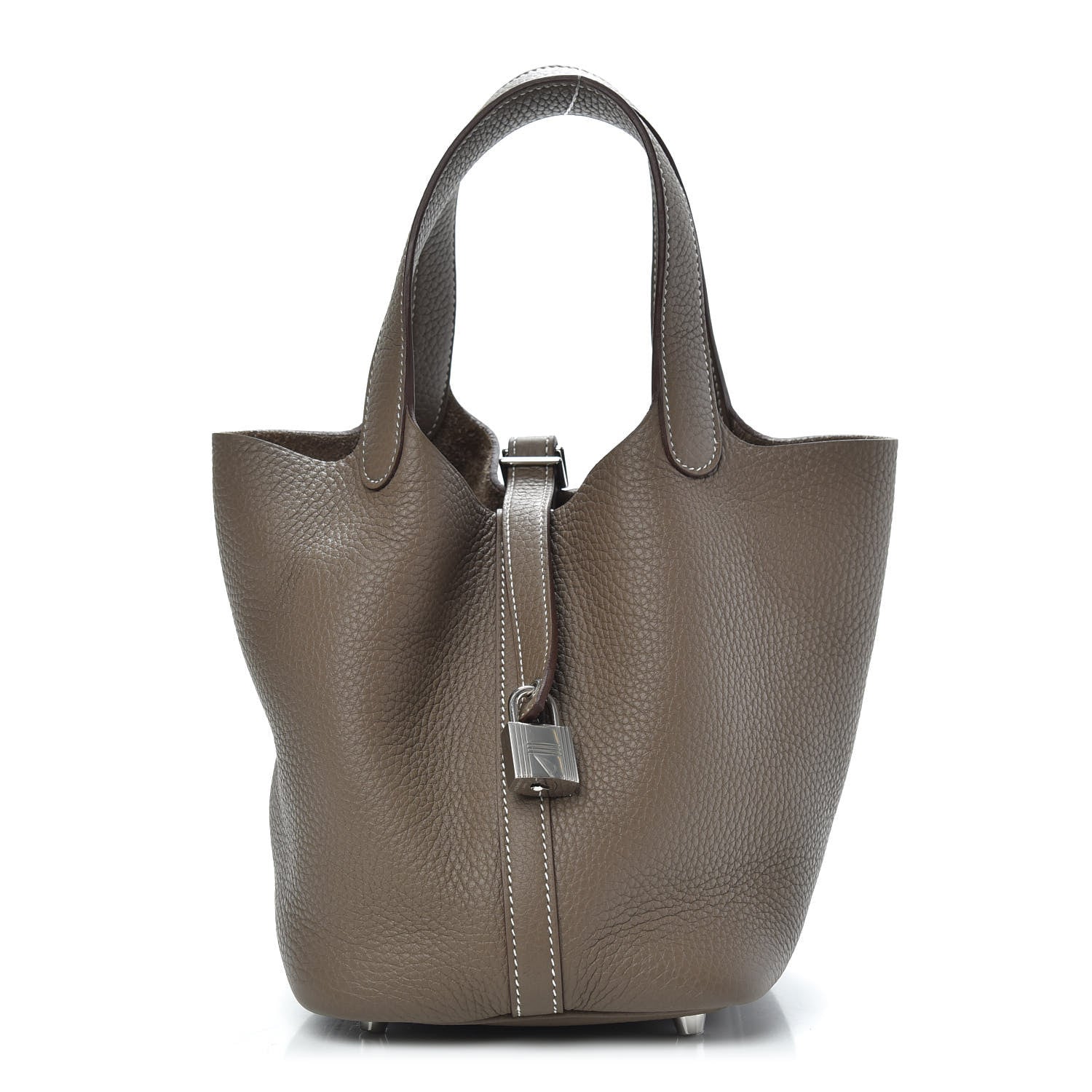 Hermes Taurillon Clemence Picotin Lock 18 PM Etoupe 1 of 11