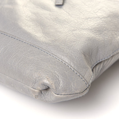 Balenciaga Metallic Agneau Classic Silver Hardware Square Tote Argent 8 of 13