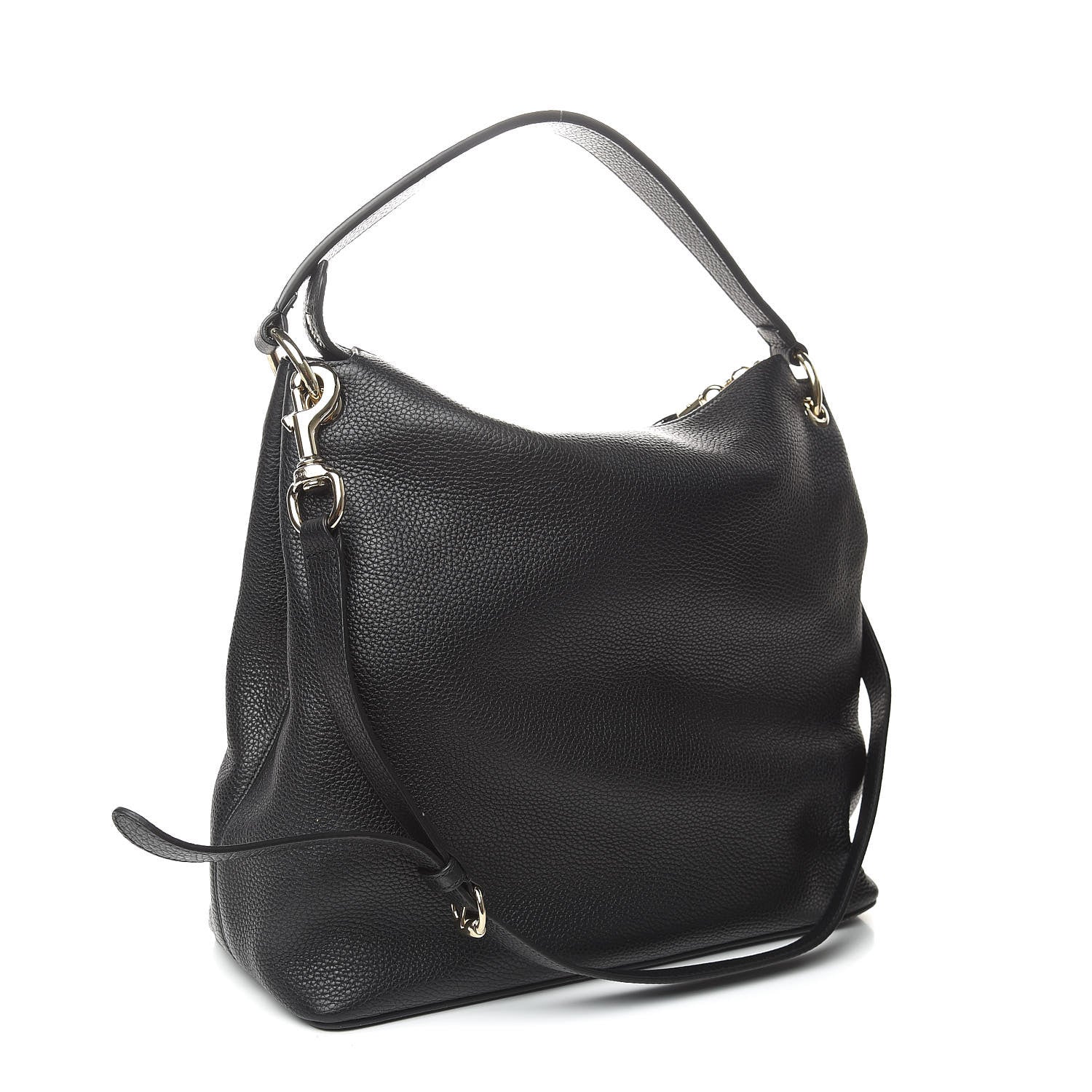 Gucci Pebbled Calfskin Large Soho Hobo Black 3 of 10