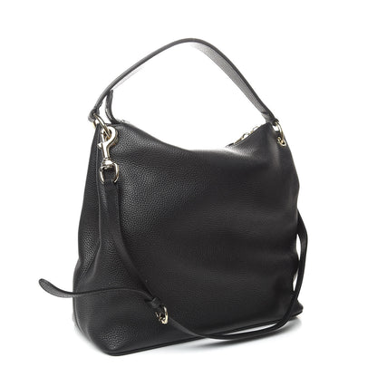 Gucci Pebbled Calfskin Large Soho Hobo Black 3 of 10