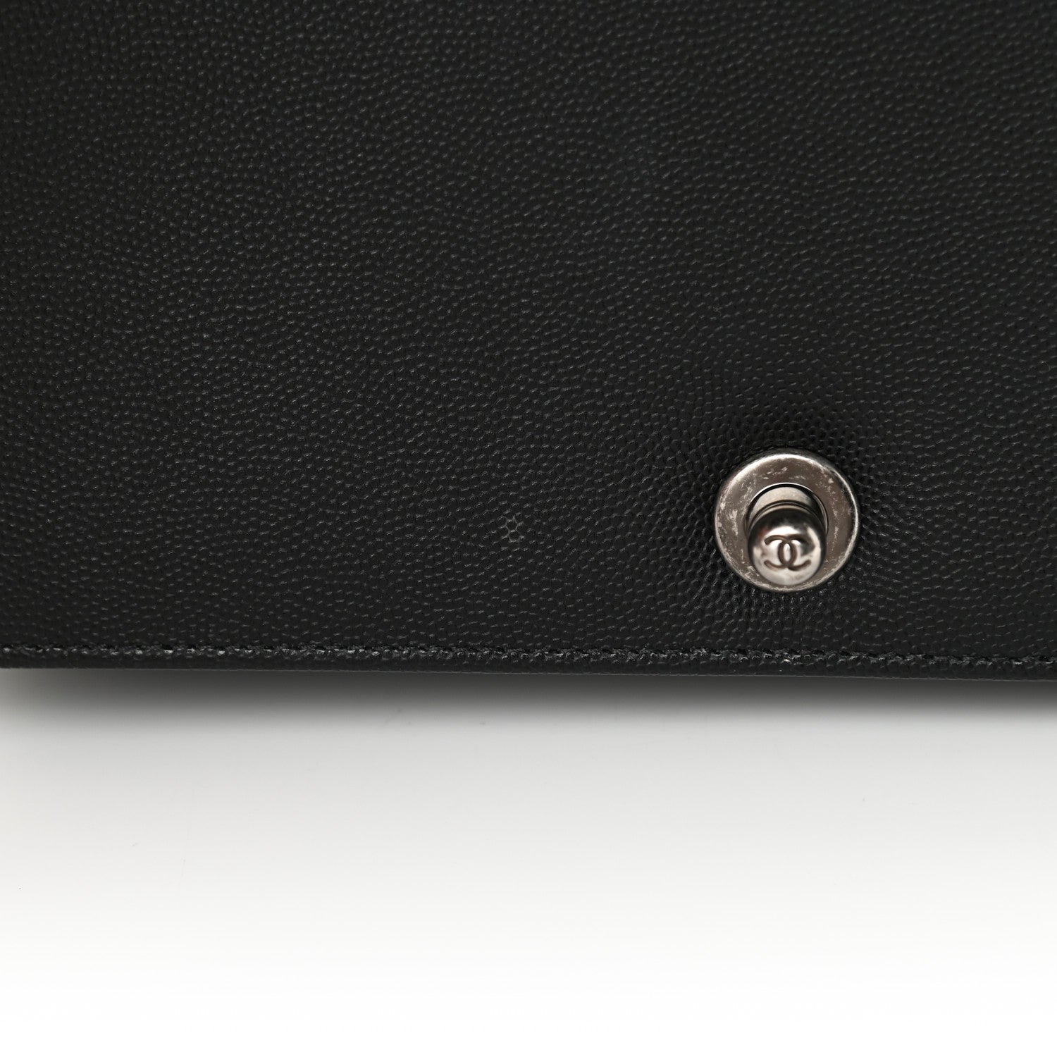 Chanel Caviar Quilted Medium Boy Flap Black 11 of 12