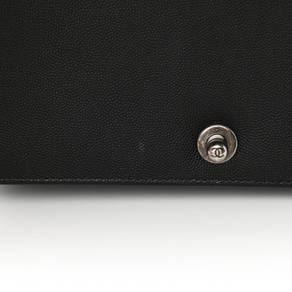 Chanel Caviar Quilted Medium Boy Flap Black 11 of 12