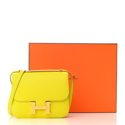 Hermes Epsom Constance 18 Lime 12 of 12