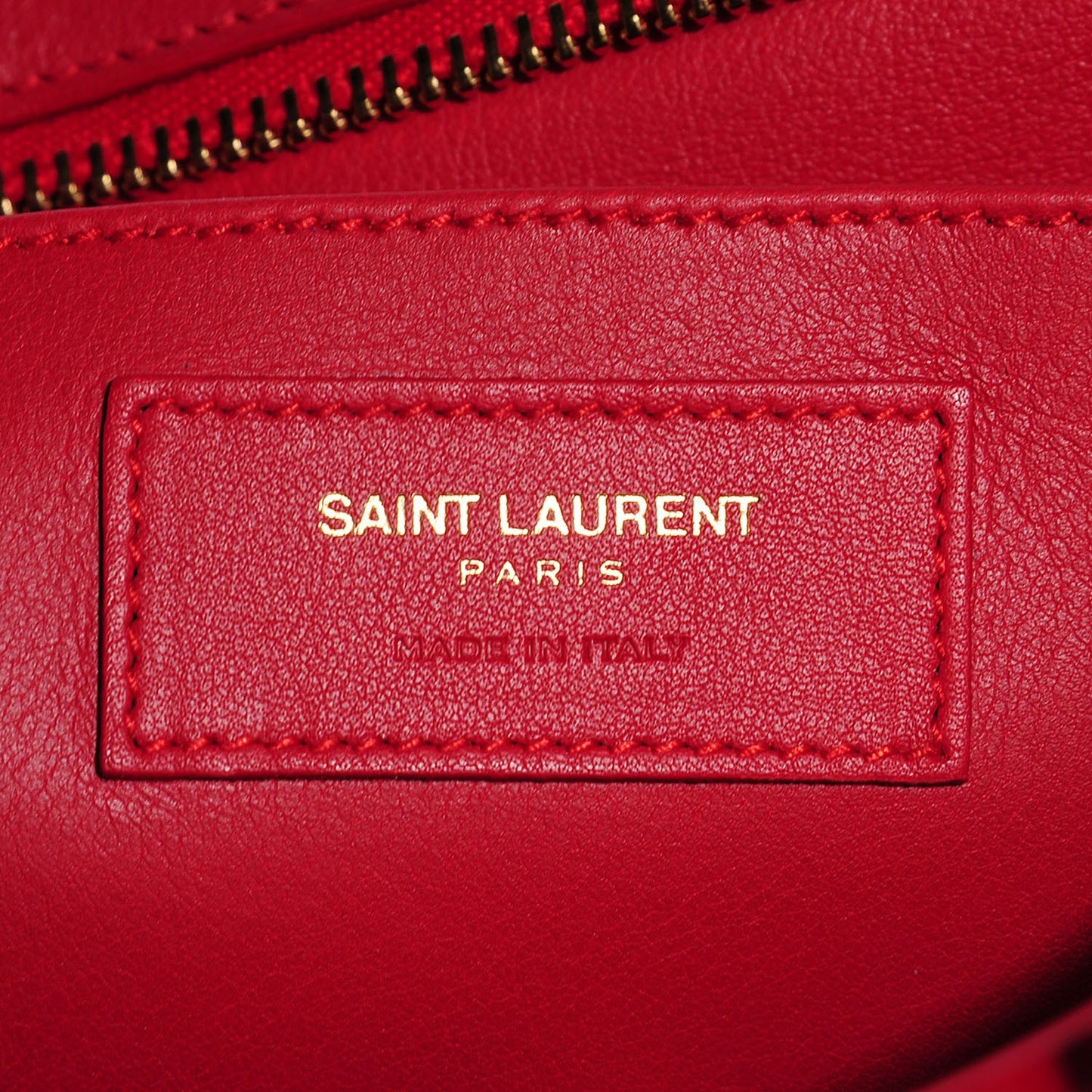 Calfskin Baby Monogram Cabas Red
