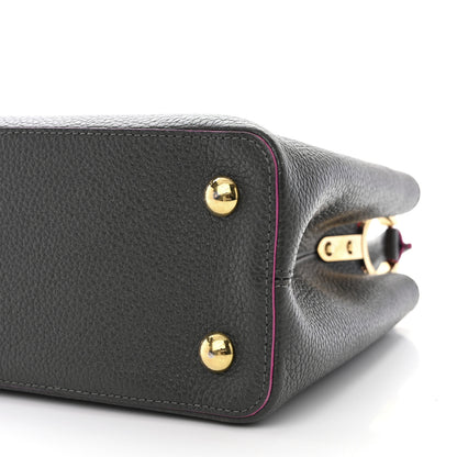 Louis Vuitton Taurillon Capucines PM Grey Pink 9 of 12
