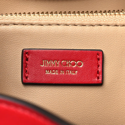 Jimmy Choo Soft Shiny Calfskin Bon Bon East West Bucket Bag Ruby Red 6 of 9