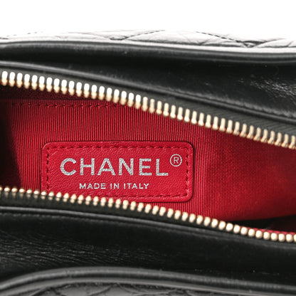 Chanel Aged Calfskin Quilted Small Gabrielle Hobo Black 6 of 11