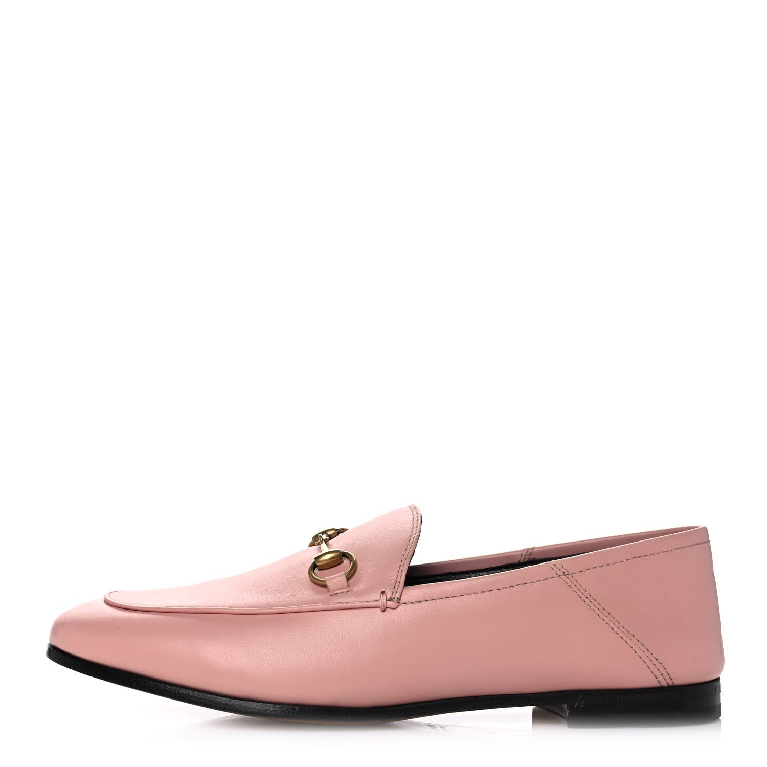 Gucci Lambskin Womens Brixton Horsebit Loafers 39 Perfect Pink 1 of 9