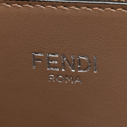 Fendi FF Vitello King Jacquard 1974 Medium Peekaboo I SEE U Satchel Brown 7 of 10