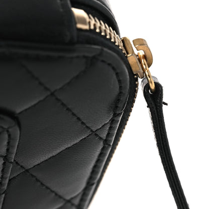 Chanel Shiny Calfskin Quilted Small Pick Me Up Vanity Case Black 11 of 11