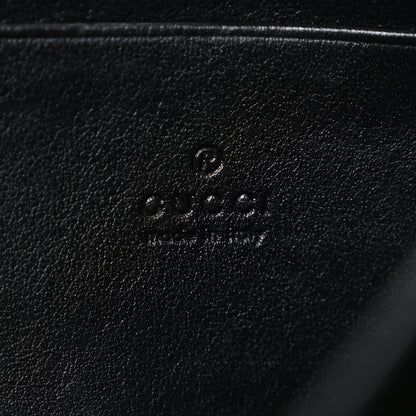 Gucci Calfskin Matelasse GG Marmont Chain Wallet Black 6 of 12
