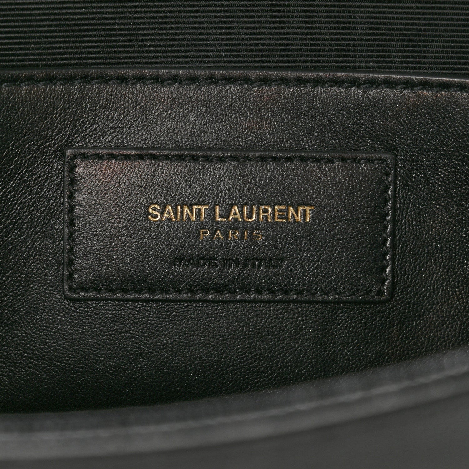 Saint Laurent Grain De Poudre Monogram Cassandre Clutch Black 6 of 13