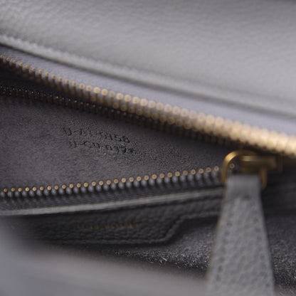 Celine Baby Drummed Calfskin Micro Luggage Kohl 7 of 10