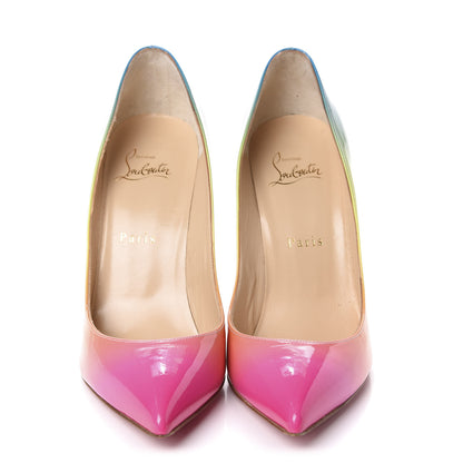 Christian Louboutin Patent Sunrise Pigalle Follies 100 Pumps 38.5 Multicolor 2 of 9