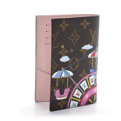 Louis Vuitton Monogram 2020 Christmas Animation Big Wheel Passport Cover Rose Ballerine 3 of 10