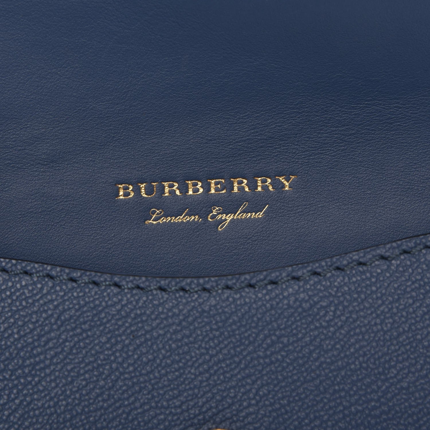 Burberry Soft Grain Calfskin Mini Phone Bag Steel Blue 6 of 7