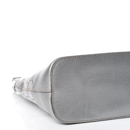 Gucci Metallic Guccissima Small Shoulder Bag Silver 5 of 9