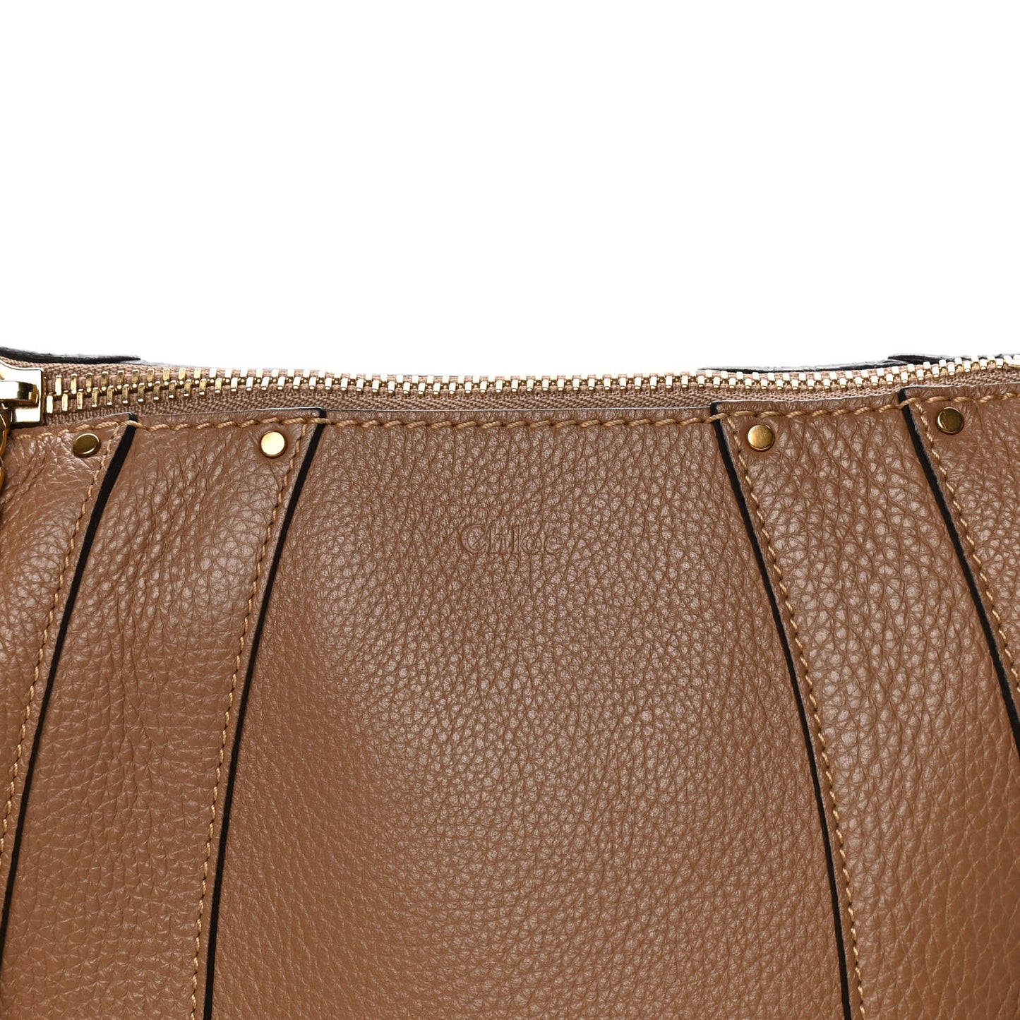 Grained Calfskin Small Hayley Hobo Nut