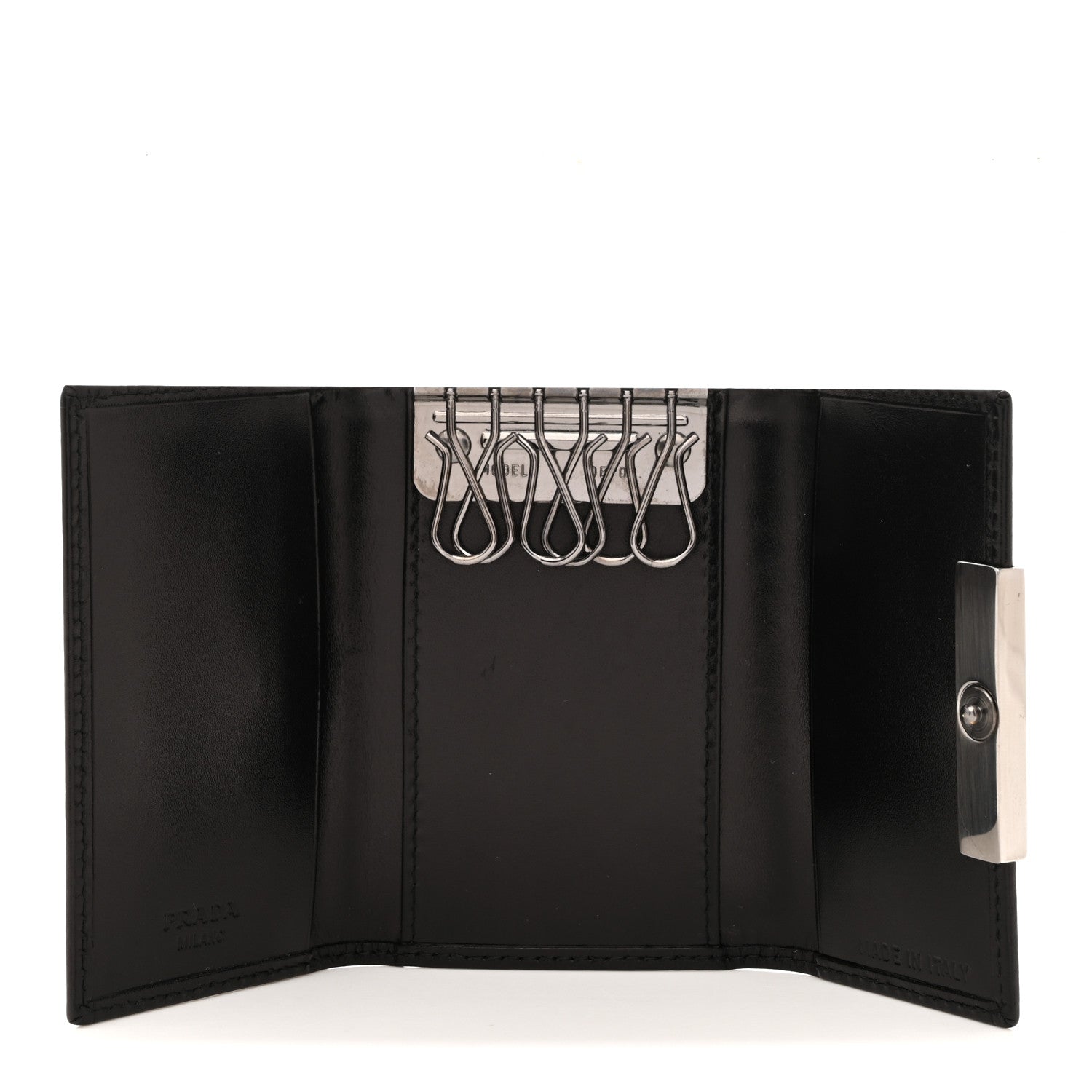 Prada Vitello 6 Key Holder Black 5 of 7