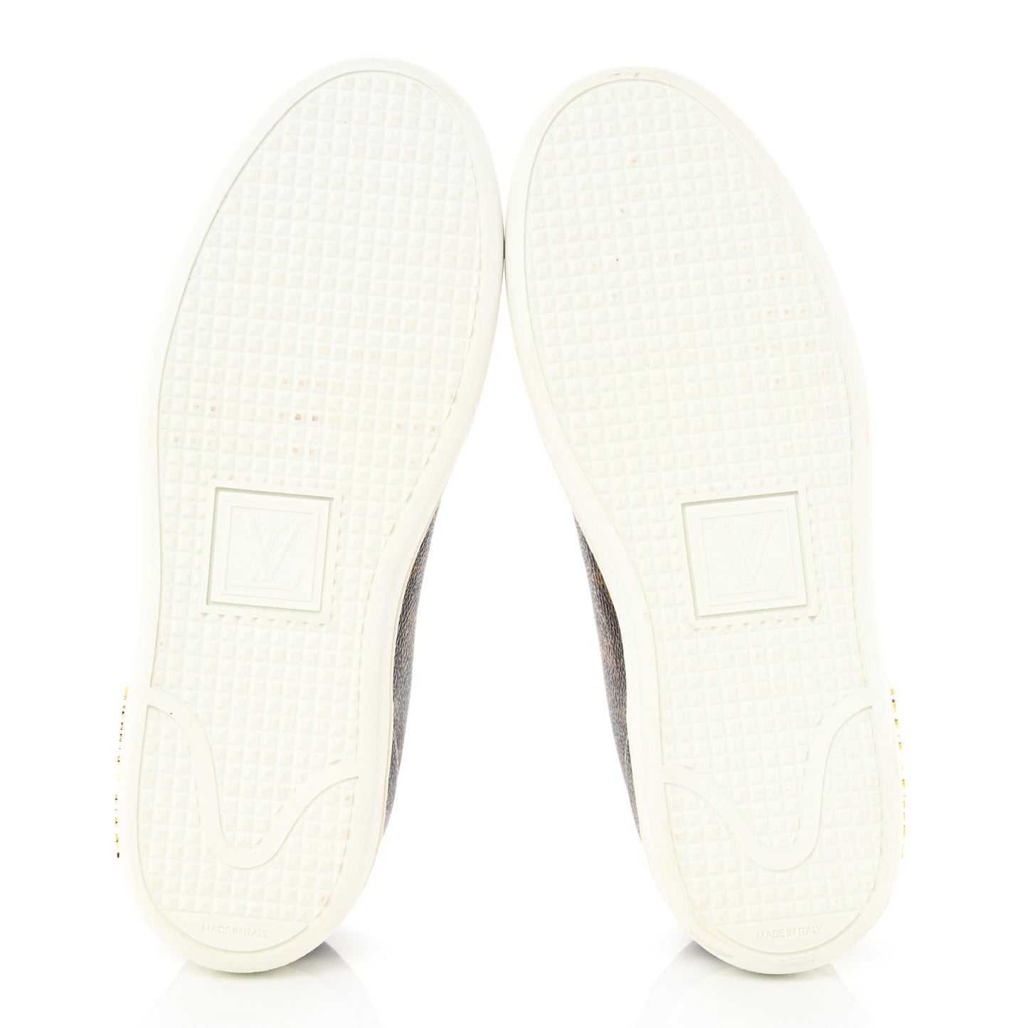 Calfskin Monogram LV Black Heart Sneakers 36 Cacao