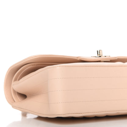 Chanel Caviar Chevron Quilted Small Double Flap Beige 6 of 10