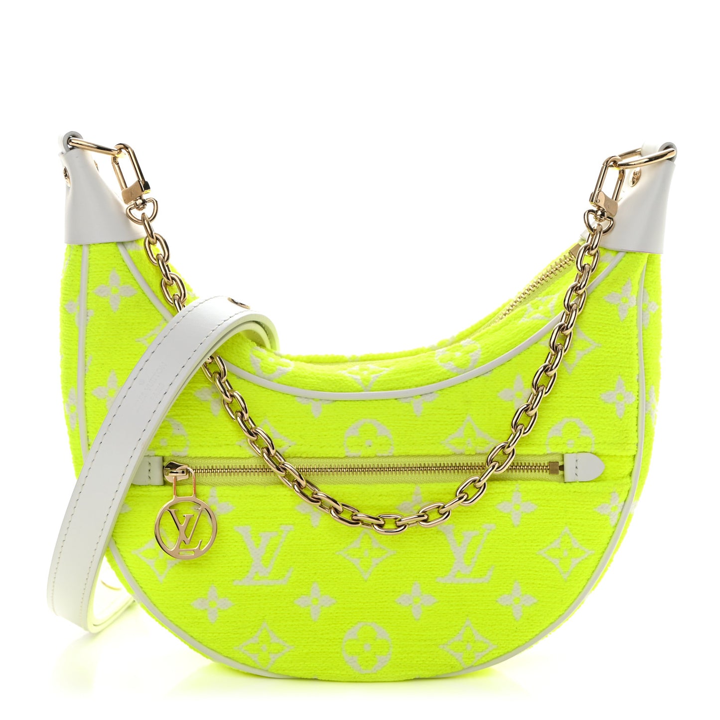 Monogram Jacquard Velvet Loop Yellow