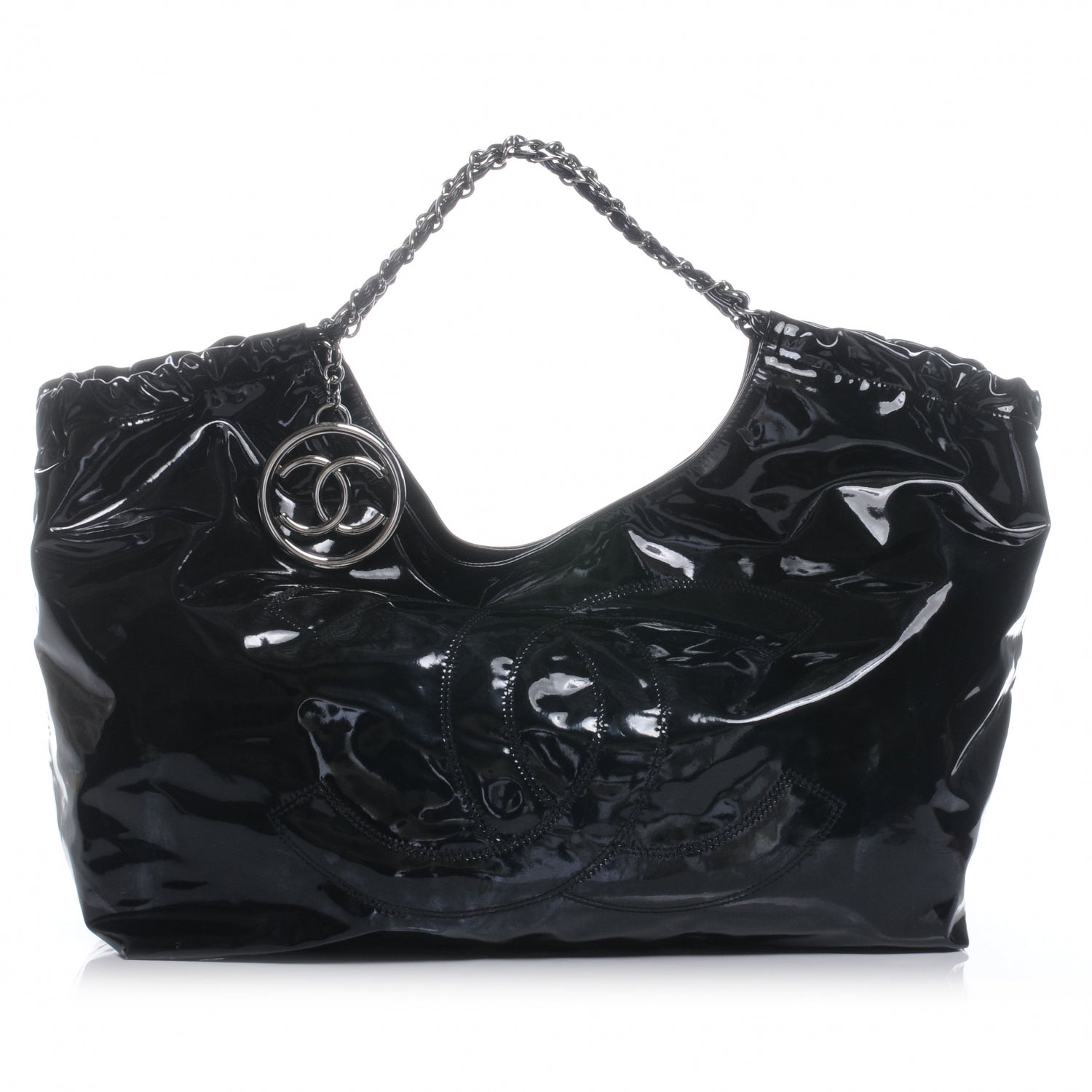 Chanel Vinyl XL Coco Cabas Black 1 of 7