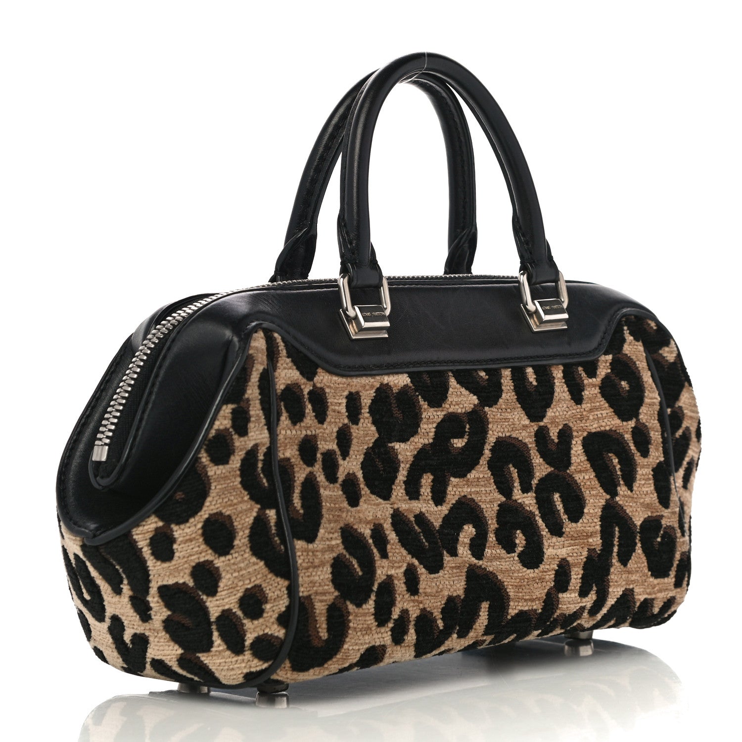 Louis Vuitton Jacquard Velvet Leopard Print Stephen Sprouse Baby Bag 3 of 13