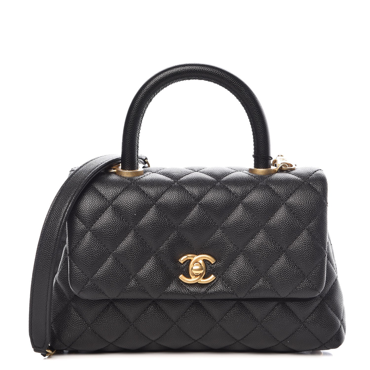Chanel Caviar Quilted Mini Coco Handle Flap Black 1 of 10
