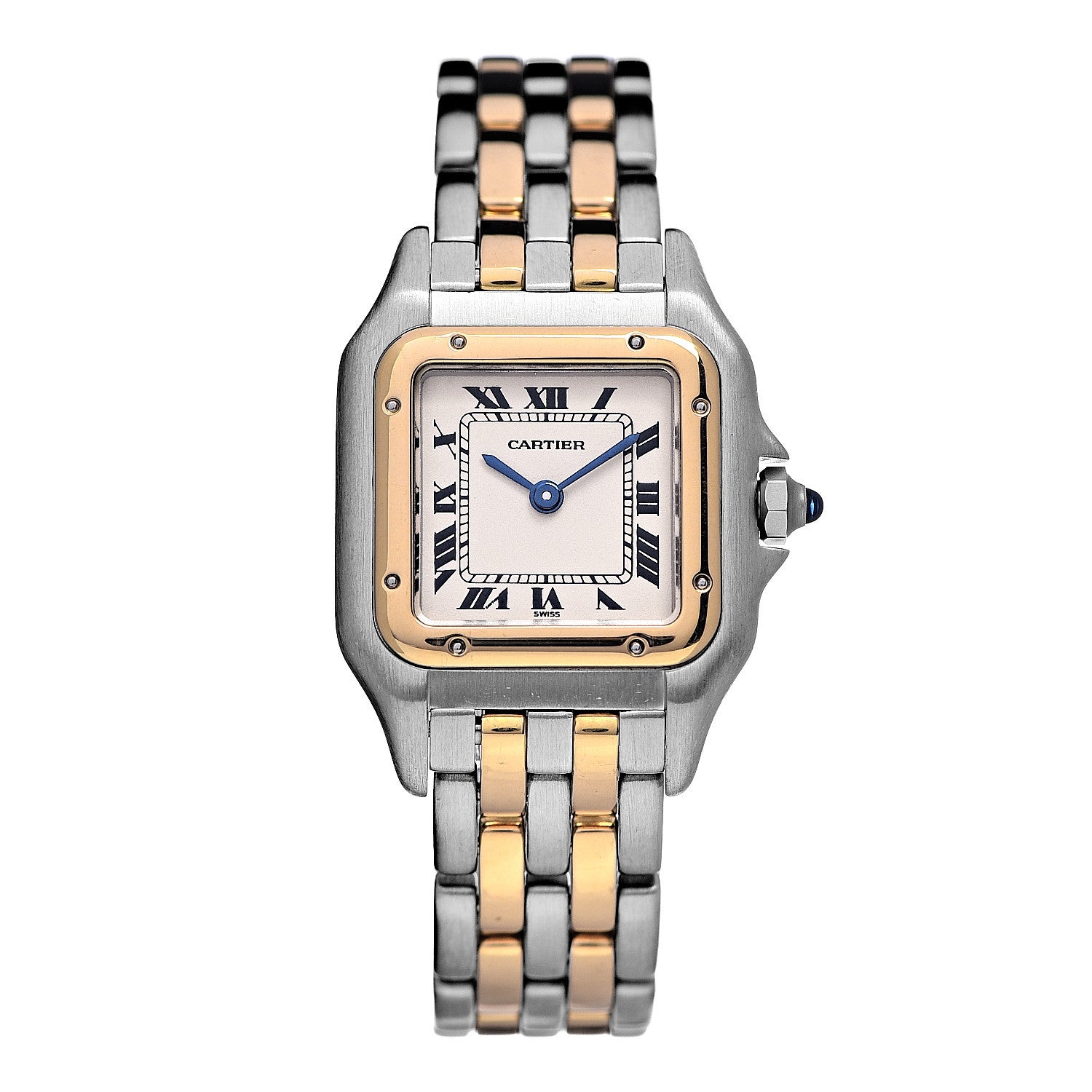 Cartier Stainless Steel 18K Yellow Gold 22mm Panthere Quartz Watch 1 of 6