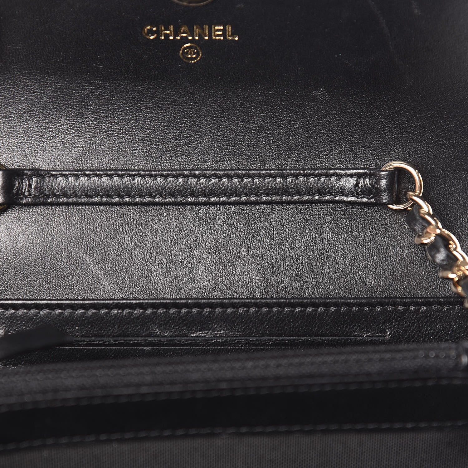 Chanel Lambskin Quilted Pearl Clutch With Chain Black 8 of 11