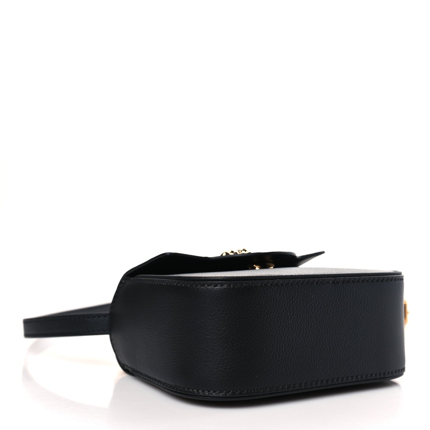 Grained Calfskin Mini La Medusa Bag Black