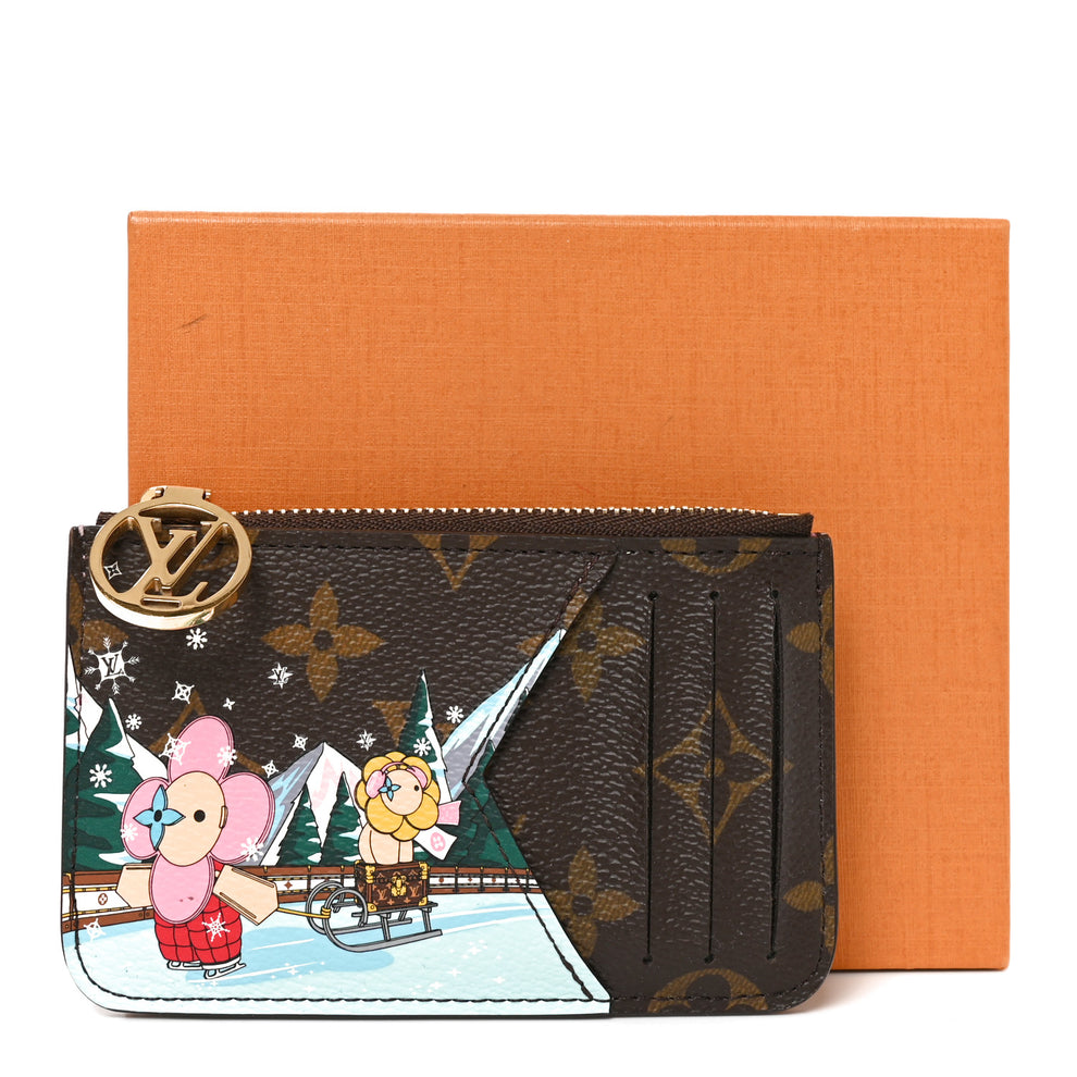 Louis Vuitton Monogram 2023 Christmas Animation Alpine Zipped Romy Card ...