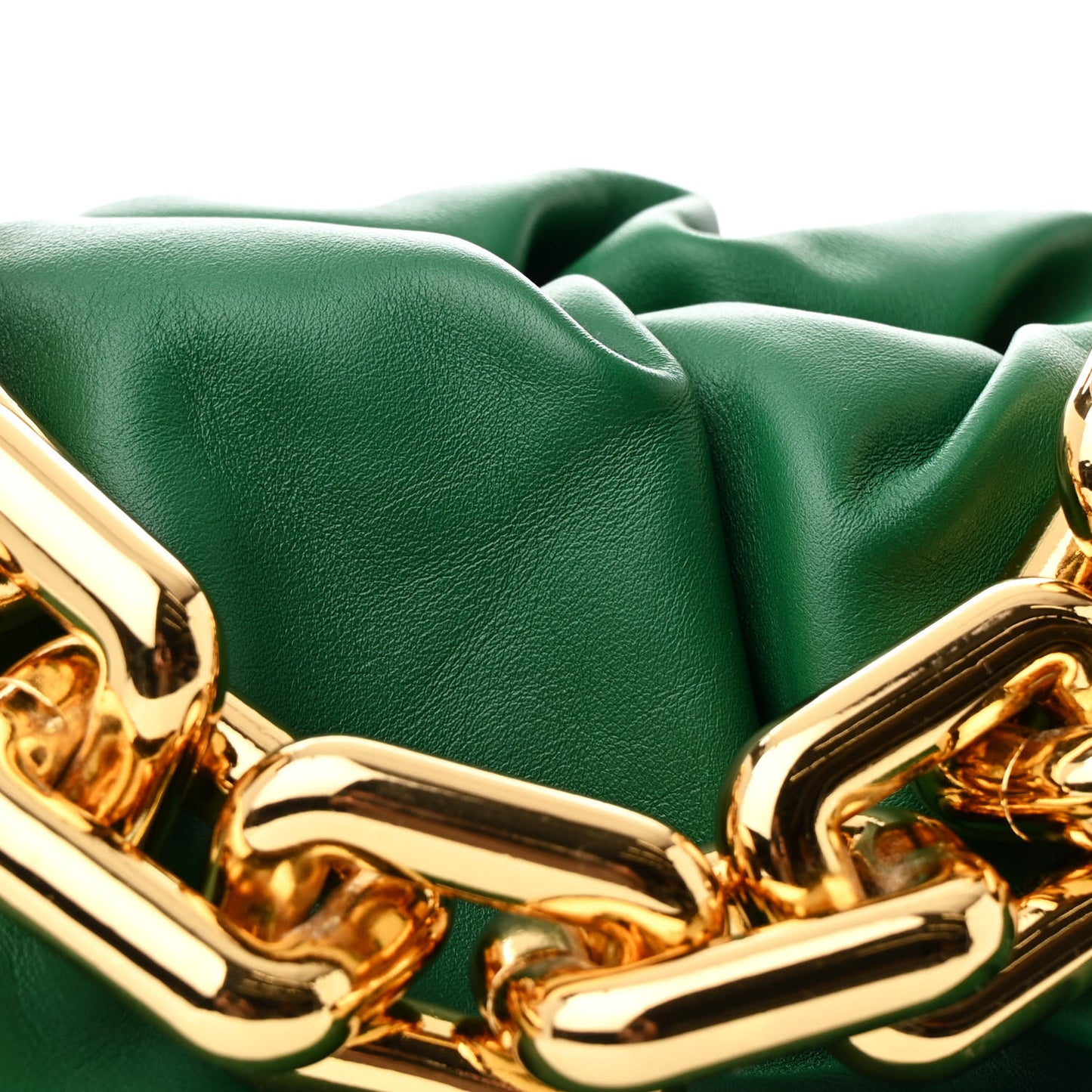 Calfskin The Pouch Chain Racing Green