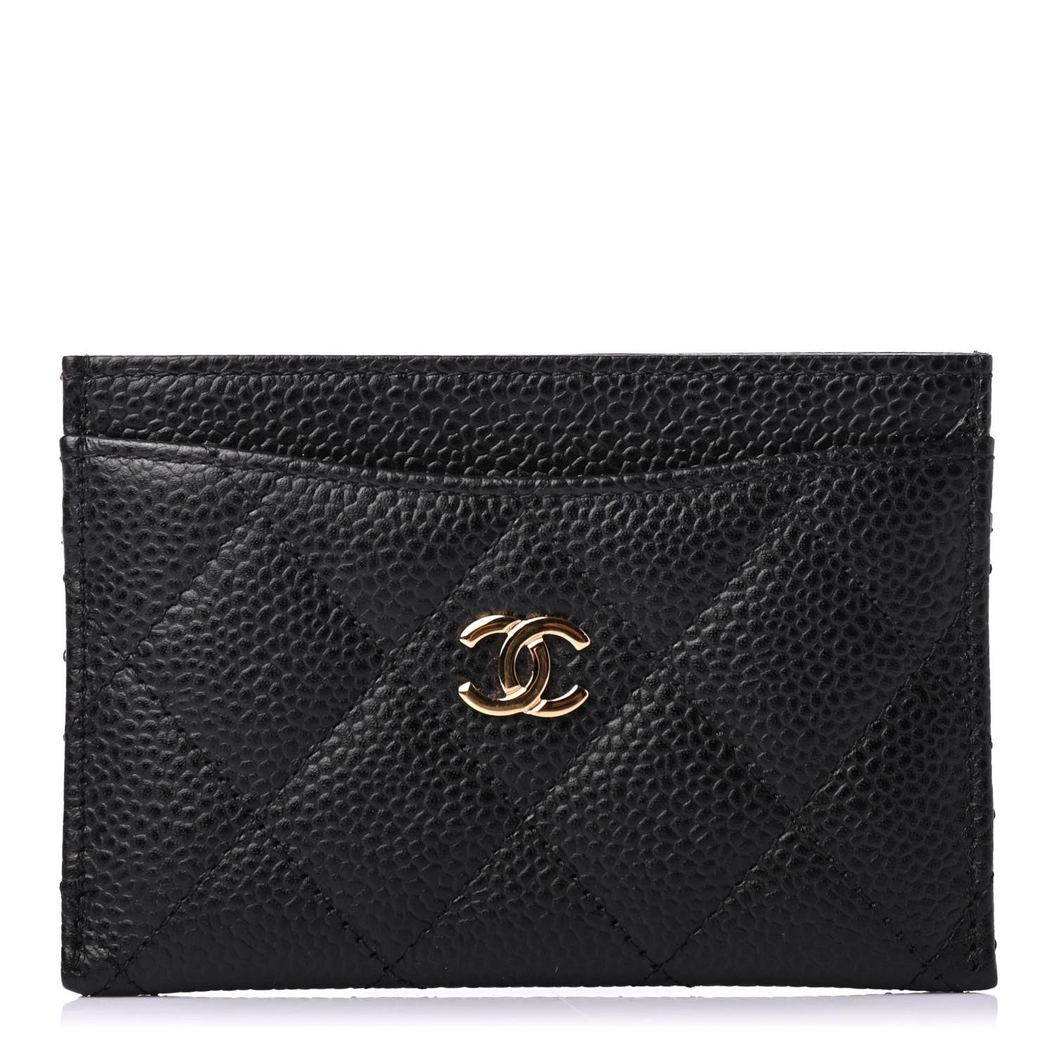 Chanel Caviar Quilted Card Holder Black 1 of 4