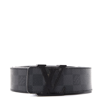 Louis Vuitton Damier Graphite LV Initiales Belt 100 40 1 of 10