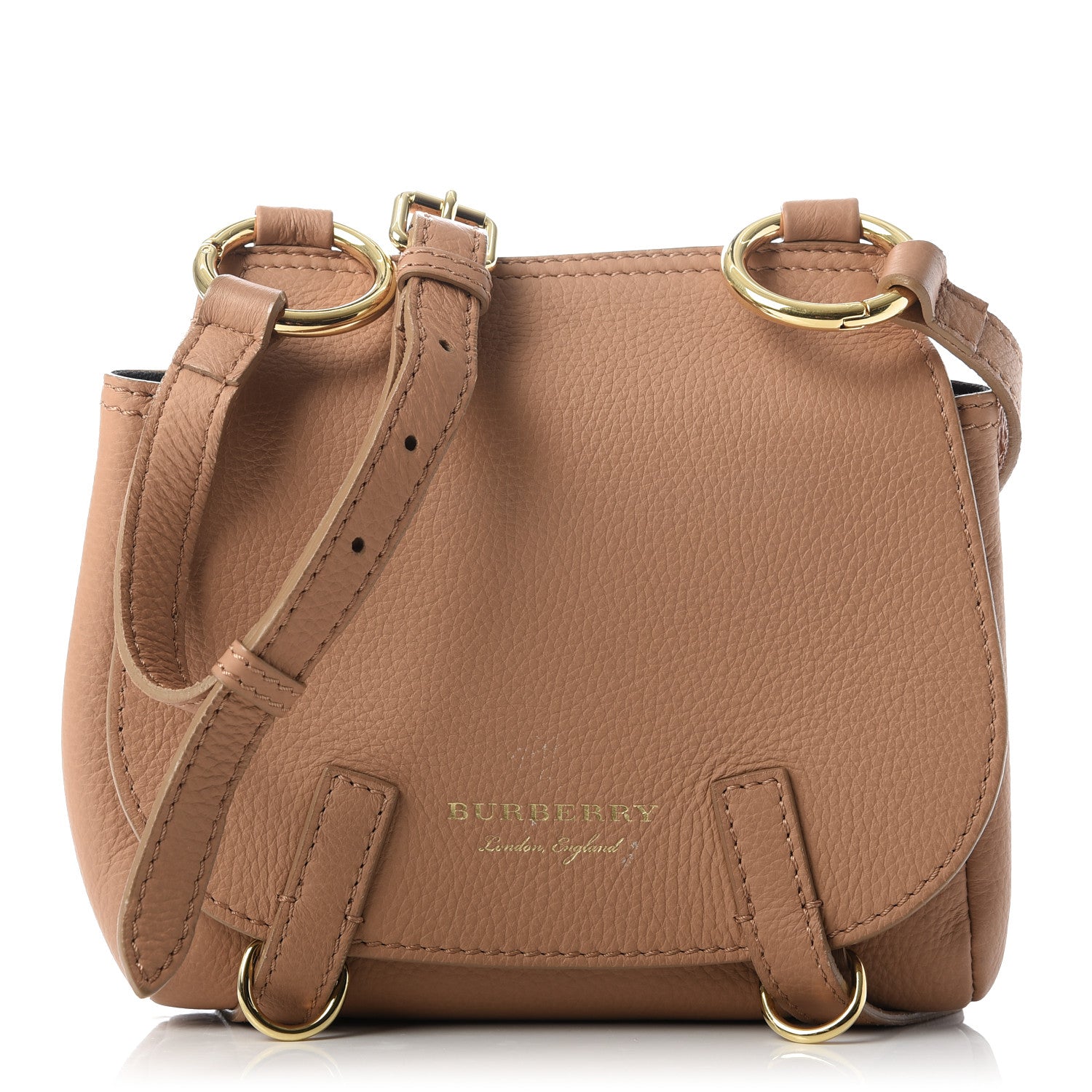 Burberry Deerskin The Bridle Crossbody Pale Clementine 1 of 10