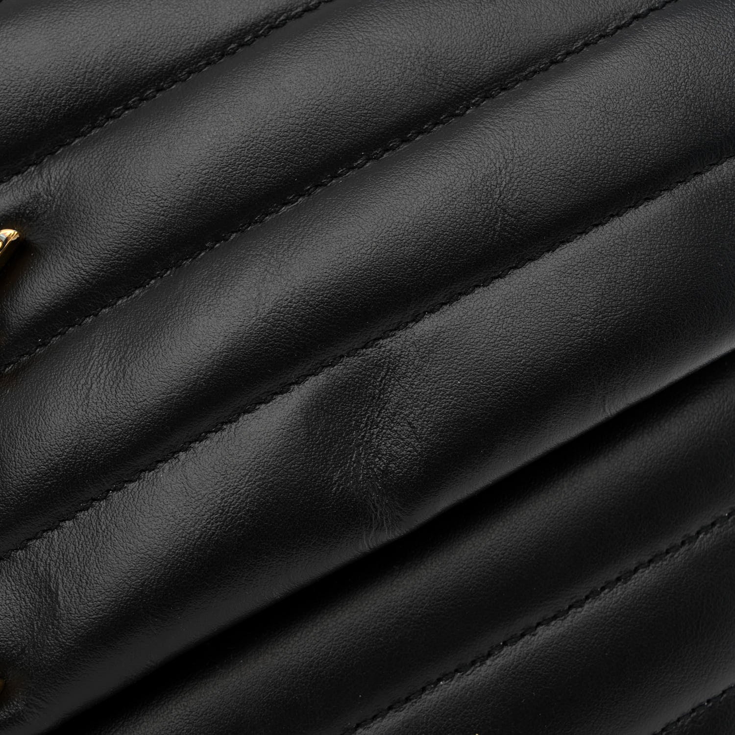 Saint Laurent Calfskin Y Quilted Monogram Medium Loulou Chain Satchel Black 11 of 11