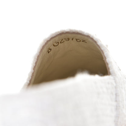Chanel Tweed Patent CC Espadrilles 42 White 9 of 10