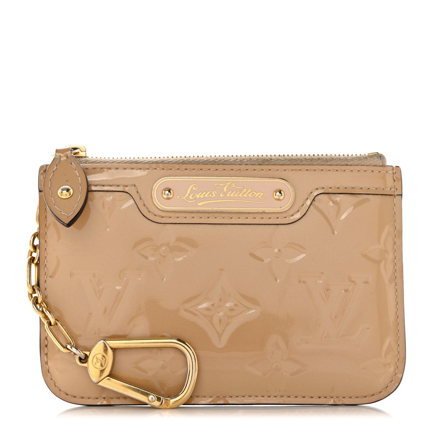 Louis Vuitton Vernis Key Pouch Blanc Corail 1 of 7
