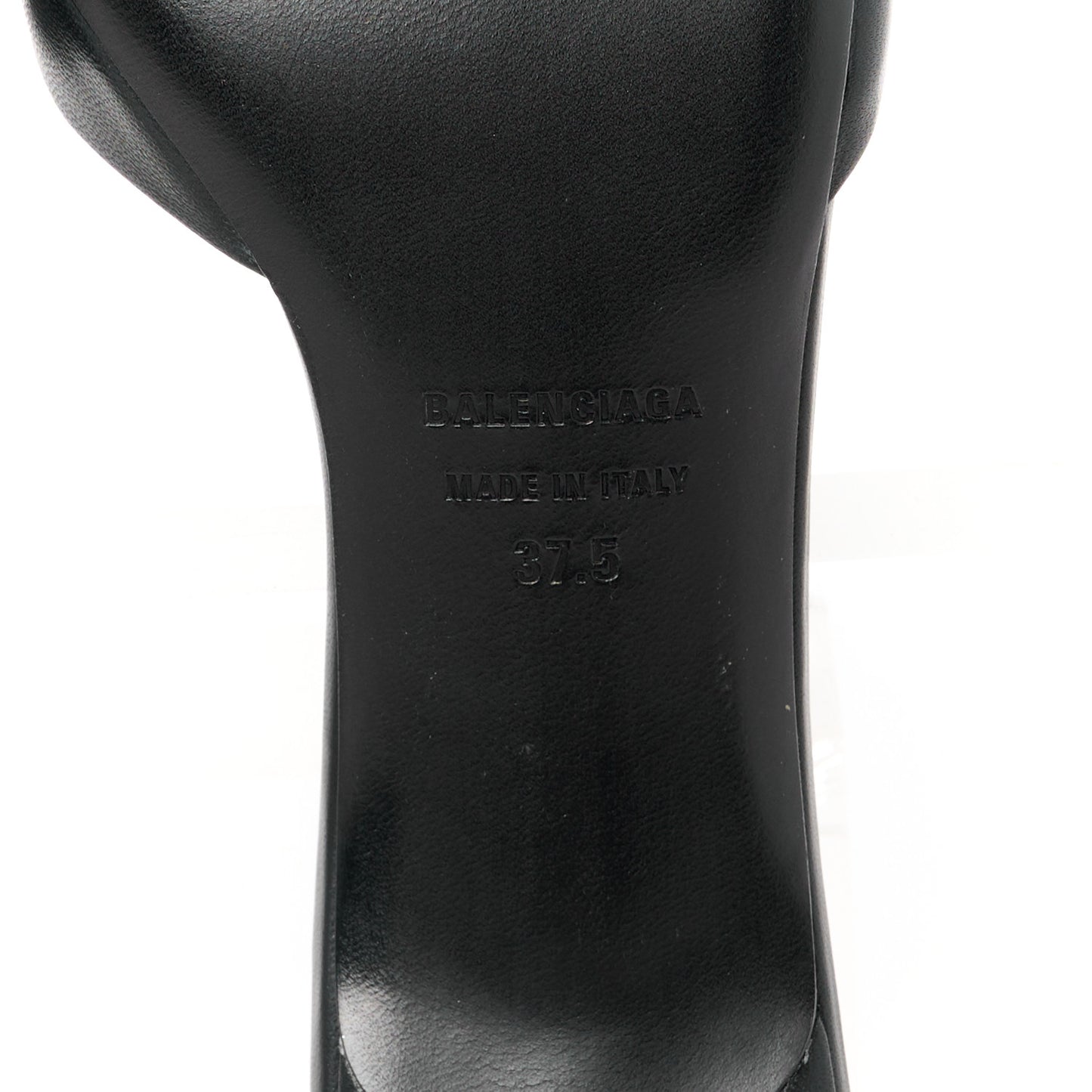 Soft Nappa BB Square Knife Pointed Toe 40mm Mules 37.5 Black