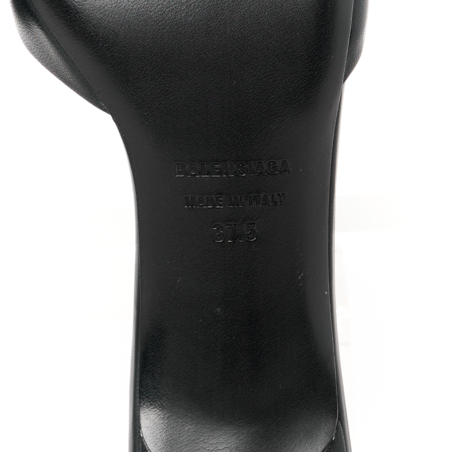 Balenciaga Soft Nappa BB Square Knife Pointed Toe 40mm Mules 37.5 Black 6 of 9